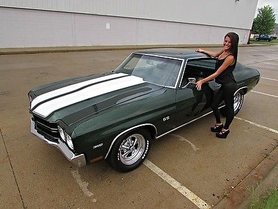 Chevrolet : Chevelle coupe 1970 chevrolet chevelle ss 350 300 hp crate motor lowl hood southern car