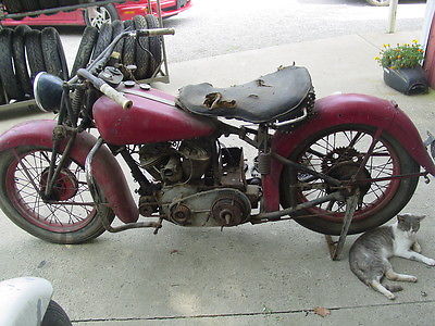 Indian : sport scout indian sport scout 1934 vintage classic amca ahrma old motorcycle bobber racer