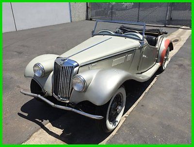 MG : T-Series 1955 mg tf 1500 roadster original dove grey with red trim 4 speed wire wheels