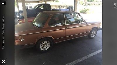 BMW : 2002 TII 1974 bmw 2002 tii project sunroof 5 speed conversion price lowered to sell