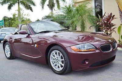 BMW : Z4 2.5i 2004 bmw z 4 florida one owner convertible 6 k miles heated leather premium