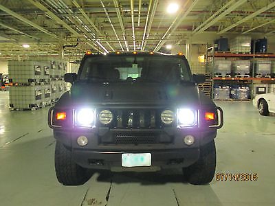 Hummer : H2 2003 hummer h 2 luxury fully loaded flat black great shape needs nothing