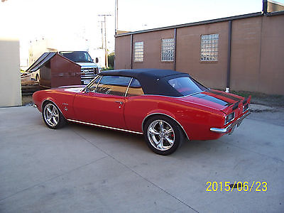 Chevrolet : Camaro Convertible 1967 camaro convertible 327 automatic pg big brakes clean red ps drop top 67