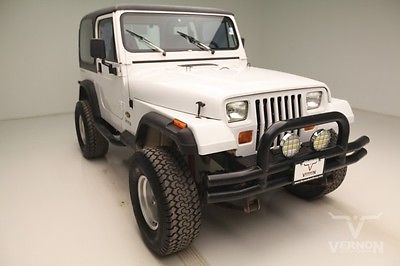 Jeep : Wrangler S 4x4 1994 brown leather am fm radio fog lights used preowned 183 k miles