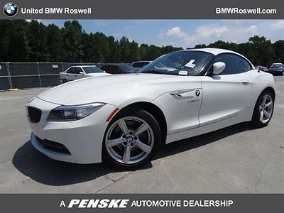 BMW : Z4 Roadster sDrive28i Roadster sDrive28i Low Miles 2 dr Convertible Automatic Gasoline 2.0L 4 Cyl WHIT