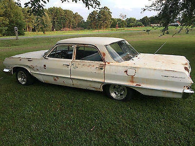 Chevrolet : Bel Air/150/210 1963 chevrolet bel air rat rod patina look cruiser daily driver needs restored