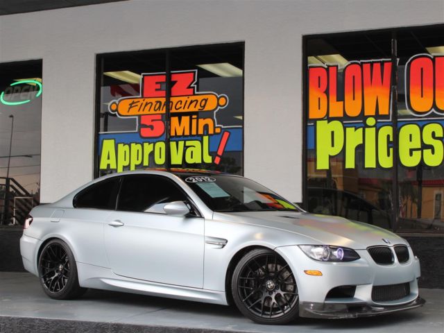 BMW : M3 AKRAPOVIC Frozen silver e92 vf650 supercharged carbon fiber roof diffuser gps nav leather
