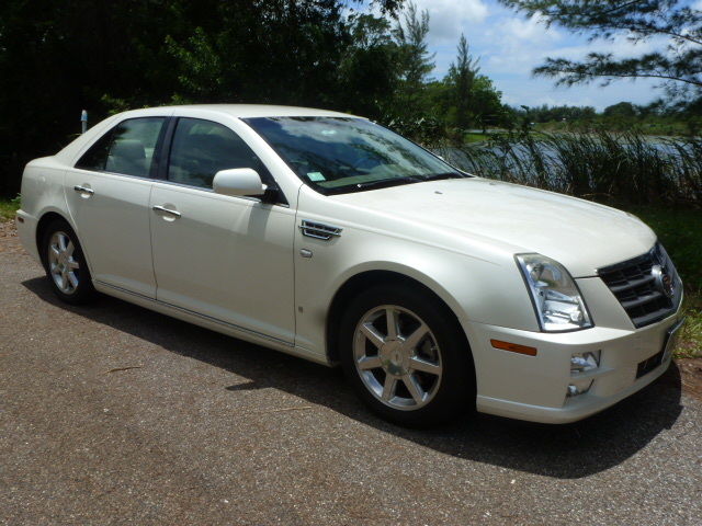 Cadillac : STS 4dr Sdn V6 2008 cadillac sts w isb 2 wd low miles 54 k outstanding fl car pearl white