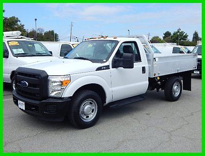 Ford : F-350 XL Used 2011 Ford F350 9’ Aluminum Flatbed 6.2L V8 Gas Automatic Tow Hitch