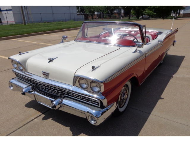 Ford : Fairlane STUNNING!!!! 1959 fairlane galaxy 500 skyliner retractible hard top convertible restored nice