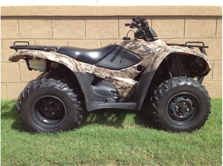 2012 Honda Rancher 420 4X4 Camo with Power Ste