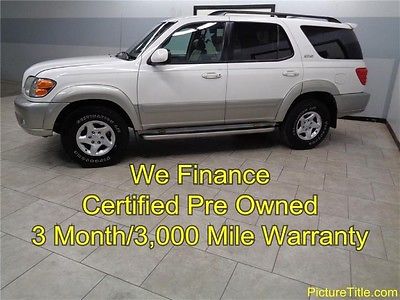Toyota : Sequoia SR5 2WD Leather 3rd Row 02 sequoia 2 wd leather 3 rd row timing belt water pump warranty we finance texas