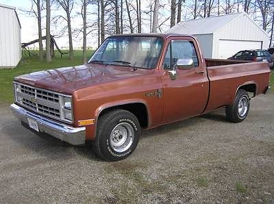 Chevrolet : C/K Pickup 1500 1500 1986 chevy pickup truck 1 2 ton rust free tennessee original