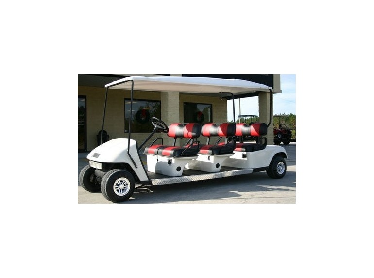 2011 Gsi EZ-GO 48 Volt White Stretch Limo 6 Passenger Golf Cart