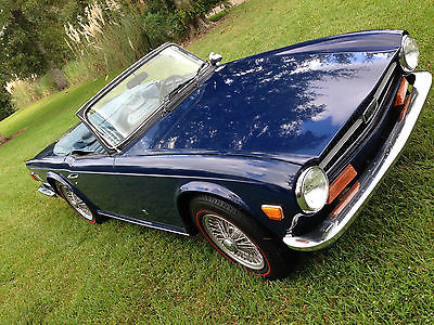 Triumph : TR-6 Base 1973 triumph tr 6 convertible all original parts paint no rust classic roadster