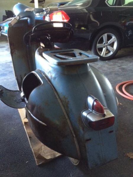 Vespa, vintage, original paint, barn find