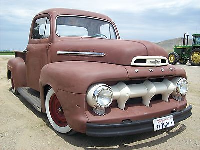 Ford : F-100 Factory 1952 ford f 1 hot rod rat rod street rod 5.0 h o v 8 aod trans 8.8 rear fast