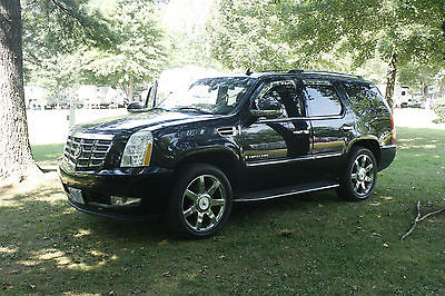 Cadillac : Escalade chrome Black, black leather interior with chrome trim