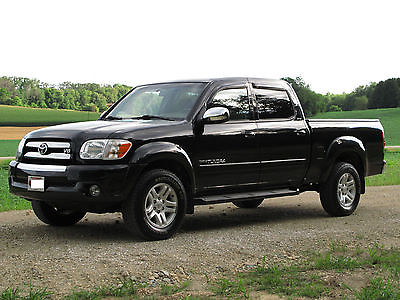 Toyota : Tundra SR5 2006 toyota tundra sr 5 double cab 4 wd v 8 only 57 k black beige sunroof low miles