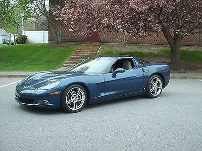 Chevrolet : Corvette 3-LT 2006 chevrolet corvette coupe lemans blue heads up heated seats navagation