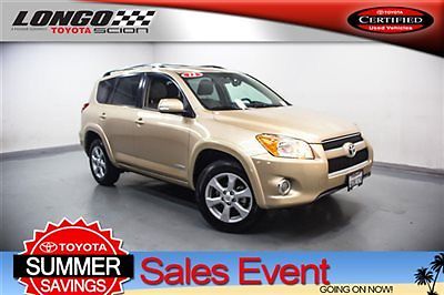 Toyota : RAV4 FWD 4dr I4 Limited FWD 4dr I4 Limited Low Miles SUV Automatic Gasoline 2.5L 4 Cyl Sandy Beach Metal