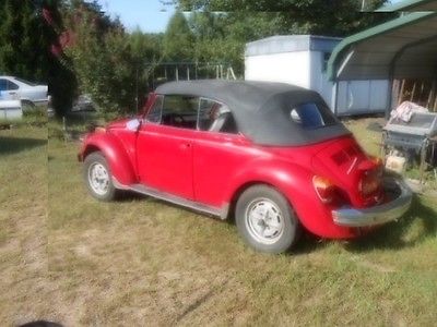 Volkswagen : Beetle - Classic BEETLE 1978 vw beetle convertible runs good