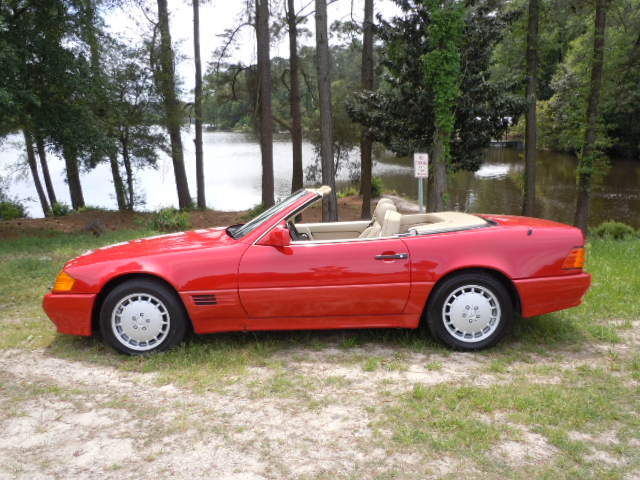 Mercedes-Benz : 500-Series 500SL 1991 mb 500 sl southern car very clean drives great cold ac red tan