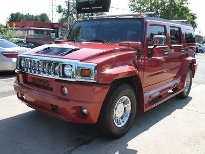 Hummer : H2 Base Sport Utility 4-Door LOW MILES FREE SHIPPING WARRANT CUSTOM 4X4 OFF ROAD CLEAN CARFAX CHEAP RARE 6.0