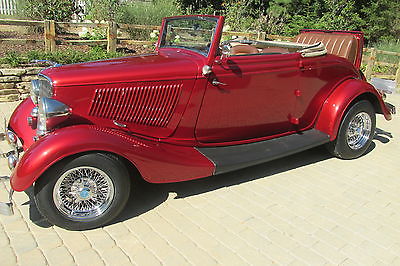 Ford : Other original chrome 1933 ford cabriolet 95 steel street rod