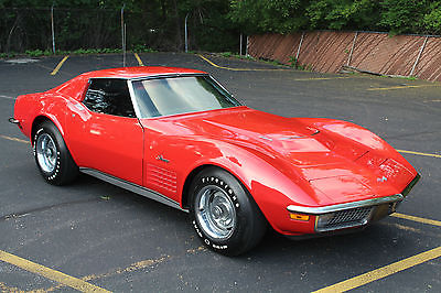 Chevrolet : Corvette Coupe 1971 corvette t top big block 454 ls 5 red coupe air conditioning vette