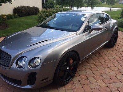 Bentley : Continental GT Supersports 2010 bentley gt supersports silver black 22 adv 1 wheels rear seat clear bra