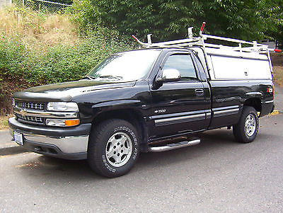 Chevrolet : Silverado 1500 LS Standard Cab Pickup 2-Door 2000 chevrolet silverado z 71 reg cab 8 bed 75 k miles are cap construction ready