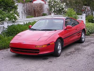 Toyota : MR2 Base Coupe 2-Door 1991 one owner 172000 miles red black 5 speed