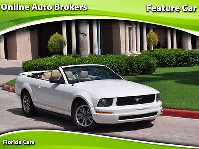 Ford : Mustang V6 Premium Convertible 2005 ford mustang premium 32 k miles auto convertible