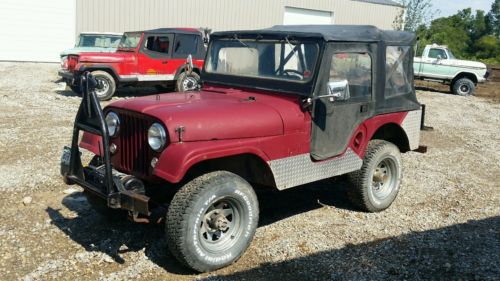 Jeep : CJ Convertible Willys M-38a1 Kubota turbo diesel 4 cylinder Jeep with winch 4bt