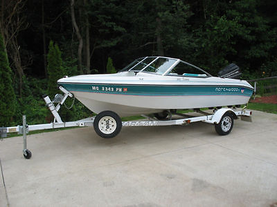 16ft Ski and Fish boat, open bow rider, with trailer, RUNS GREAT!!!