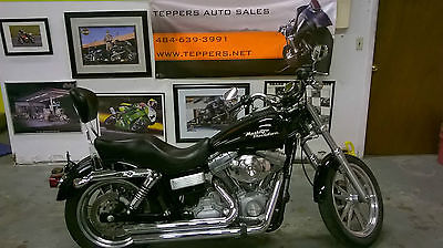 Harley-Davidson : Dyna DYNA SUPER GLIDE Fuel Injected 6 Speed Vivid Black Python Exhaust Clean Title