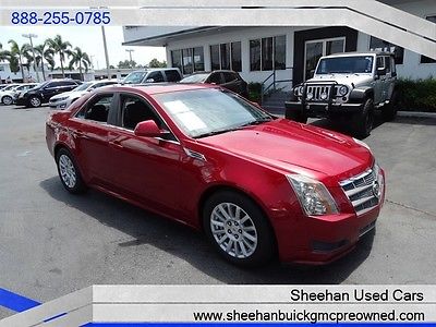 Cadillac : CTS 3.0L V6 Stunning Red 1 Owner FLA Driven Luxury Car 2010 cadillac cts 3.0 l v 6 red one owner black leather sunroof power auto air ac