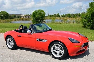 BMW : Z8 Base Convertible 2-Door RARE Red 2002 BMW Z8 1-Owner 5k Miles Like New