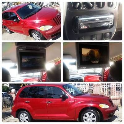 Chrysler : PT Cruiser Base Wagon 4-Door 2005 chrysler pt cruiser red car good condition tv dvd player installed