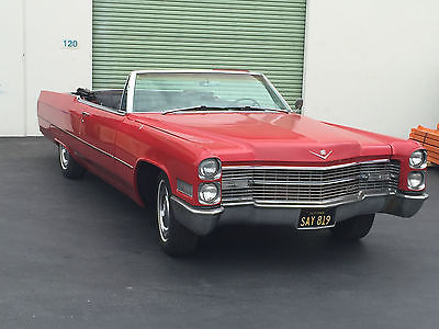 Cadillac : DeVille chrome 1966 cadillac coupe deville convertible runs and looks good a classic find