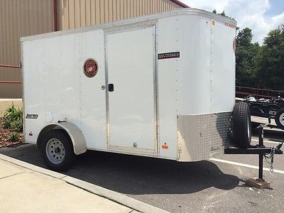 2014 Journey Pace American Whiteout Enclosed Motorcycle Trailer