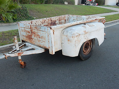 1955 CHEVROLET TRUCK UTILITY TRAILER SOLID BED SIDE TAILGATE READY TO USE