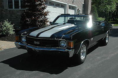 Chevrolet : Chevelle SS 1972 chevelle ss 454 convertible classic muscle show rare pro collectors race