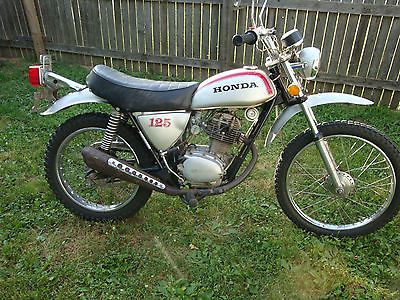 Honda : Other vintage 1973 honda sl125 motorcycle enduro sl 125 classic original stock bike