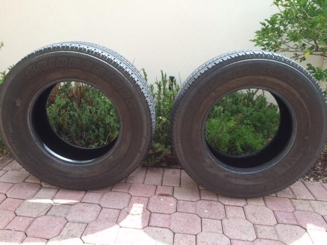 2 Bridgestone Dueler Tires, 2