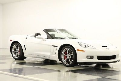 Chevrolet : Corvette Grand Sport 3LT Navigation Leather White Convertible Auto GPS Heated Head Up Bluetooth Memory Bose Automatic Black 2012 12 13 Power Top