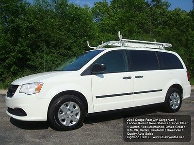Dodge : Grand Caravan BEST PRICE ! 2012 dodge ram grand caravan cargo c v van 1 owner shelves ladder rack nice clean