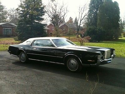 Lincoln : Mark Series 2dr LincolnContinental Mark IV    2 door, black w/white Landau roof, good condition
