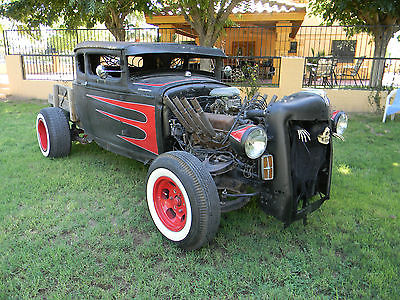 Ford : Other base 1934 ford 5 window coupe ratrod hot rod rat rod chop top 32 33 35 model a